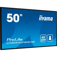 iiyama ProLite LH5054UHS-B1AG, Public Display schwarz, UltraHD/4K, IPS, Lautsprecher