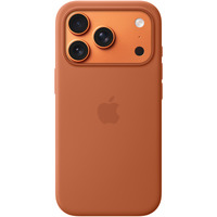 Apple Silikon Case mit MagSafe, Handyhülle braun, iPhone 17 Pro