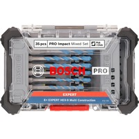 Bosch Professional PRO Impact Mixed Bit-Set, 35-teilig, Bohrer- & Bit-Satz Schrauberbits und Multi Construction Bohrer