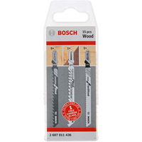 Bosch Professional PRO Wood Stichsägeblatt-Satz für Holz, 15-teilig 