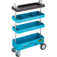 Hazet Werkstattwagen Assistent (160ST), Werkzeugwagen blau/schwarz, absenkbar