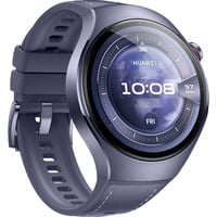 Huawei Watch 5 46mm (Rates-L39L), Smartwatch grau/violett, Komposit-Armband in grauviolett, Gehäuse aus Titanium