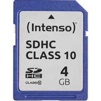 Intenso Secure Digital SDHC Card 4 GB, Speicherkarte Class 10