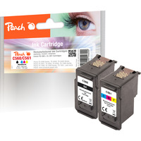 Peach Tinte Spar Pack PI100-448 kompatibel mit Canon PG-560BK, CL-561C