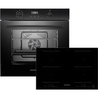 Respekta ASET7008800I, Backofen-Set schwarz