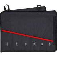 KNIPEX Kult Rolltasche für Zangenschlüssel 00 19 55 S4 LE, leer schwarz/rot, 6 Fächer