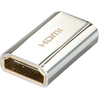 Lindy HDMI Doppelkupplung chrom