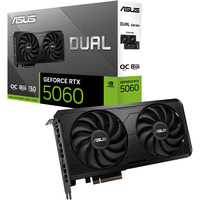 ASUS GeForce RTX 5060 DUAL OC EVO Edition 8GB, Grafikkarte schwarz, DLSS 4, 3x DisplayPort, 1x HDMI 2.1