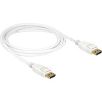 DeLOCK Kabel DisplayPort 1.2 Stecker > DisplayPort Stecker 4K weiß, 2 Meter