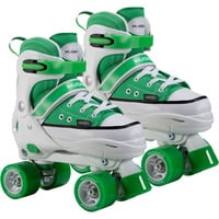 HUDORA Roller Skates Gr. 28-31, Rollschuhe grün/weiß, Sneaker-Look