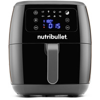 nutribullet Heißluftfritteuse XXL Digital Air Fryer schwarz/silber, 1.800 Watt, Korb 7 Liter