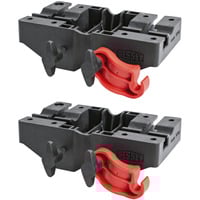 BESSEY Große Multifunktionshalterung STE-MH-SET schwarz/rot, 2 Stück, für BESSEY Deckenstützen STE und ST