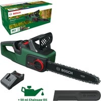 Bosch Heimwerken & Garten Akku-Kettensäge AdvancedChain 36V 35-40, 36Volt grün/schwarz, Li-Ionen Akku 2,0Ah, POWER FOR ALL