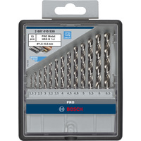 Bosch Professional PRO Metal HSS-G-Spiralbohrer-Satz, 135°, 13-teilig in Kassette
