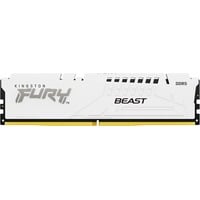 Kingston FURY DIMM 16 GB DDR5-6000, Arbeitsspeicher weiß, KF560C30BW-16, Fury Beast, INTEL XMP