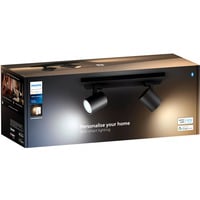 Philips HUE White Ambiance Runner Doppelspot, LED-Leuchte schwarz, inkl. Dimmschalter