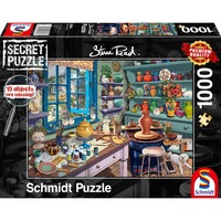 Schmidt Spiele Steve Read: Secret Puzzles - Künstler-Atelier 1000 Teile