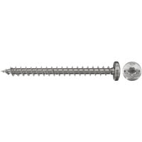 fischer Spanplattenschraube PowerFast 4,0x16 Halbrundkopf TX 200 Stück, mit Vollgewinde, Edelstahl A2