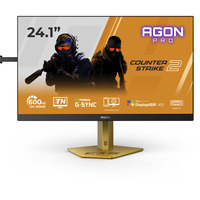 AOC AGON PRO CS24A Counter-Strike 2 Edition, Gaming-Monitor 61.2 cm (24.1 Zoll), schwarz/gold, FullHD, Fast-TN, HDMI, DP, USB-Hub, 610Hz Panel