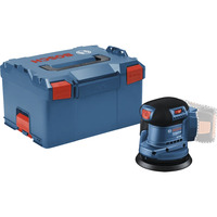 Bosch Akku-Exzenterschleifer GEX 185-LI Professional solo, 18Volt blau/schwarz, ohne Akku und Ladegerät, Ø 125mm, in L-BOXX