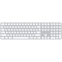Apple Magic Keyboard mit Touch ID und Ziffernblock, Tastatur silber/weiß, US-Layout, für Mac Modelle mit Apple Chip