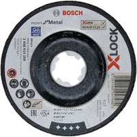 Bosch PRO Metal X-LOCK Schruppscheibe, Ø 115mm, Schleifscheibe Bohrung 22,23mm, A 30 T BF, gekröpft