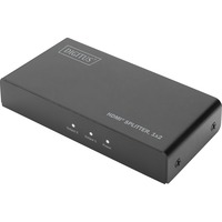 Digitus HDMI Splitter, 1x2, 4K / 60 Hz mit Downscaler schwarz