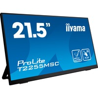 iiyama ProLite T2255MSC-B1, LED-Monitor 54.5 cm (21.5 Zoll), schwarz, Full HD, IPS, HDMI, DisplayPort
