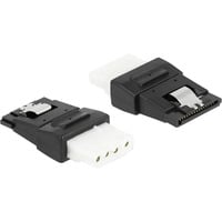 DeLOCK Adapter ATX 4 Pin Buchse zu SATA 15 Pin Buchse schwarz