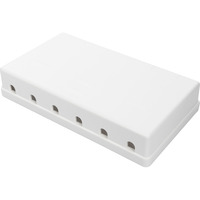 Digitus Konsolidierungs-Punkt Gehäuse, für 6x Keystone Module weiß, Aufputzbox, 6-Port