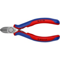 KNIPEX Seitenschneider 76 22 125, Schneid-Zange rot/blau, Länge 125mm