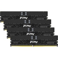 Kingston FURY RIMM 128 GB DDR5-6400 (4x 32 GB) Quad-Kit ECC, Arbeitsspeicher schwarz, KF564R32RBE2K4-128, Renegade Pro, Registered, INTEL XMP, AMD EXPO