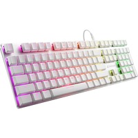 Sharkoon PureWriter RGB, Gaming-Tastatur weiß, US-Layout, Kailh Choc Low Profile Red