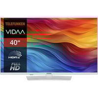 Telefunken XF40VP750M-W, LED-Fernseher 102 cm (40 Zoll), weiß, FullHD, Triple Tuner, SmartTV, VIDAA-Betriebssystem