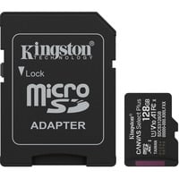 Kingston Canvas Select Plus 128 GB MicroSDXC, Speicherkarte schwarz, UHS-I U1, Class 10, V10