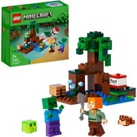 LEGO 21240 Minecraft Das Sumpfabenteuer, Konstruktionsspielzeug 