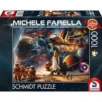Schmidt Spiele Michele Farella: Faszination Raumfahrt - Reise in ferne Galaxien, Puzzle 1000 Teile