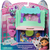 Spin Master Gabby's Dollhouse: Der Film - Portal Raum Spa-tastisches Badezimmer von Meerkätzchen, Spielfigur 