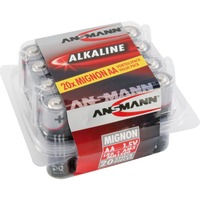 Ansmann Alkaline Red, Batterie 20 Stück, AA
