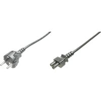 Digitus Deutsches Netzanschlusskabel schwarz, 0,75 Meter, "Micky Maus"-Stecker