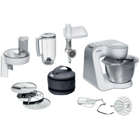 Bosch Home MUM58231 Küchenmaschine weiß/silber, 1.000 Watt, Serie 4