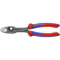 KNIPEX TwinGrip Frontgreifzange 82 02 200 rot/blau, Länge 200mm