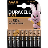 Duracell Plus Alkaline Batterie, Mignon AA LR06 1,5V, Extra Life 8 Stück, AA (LR06)
