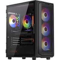  Krux Orona, Tower-Gehäuse schwarz, Tempered Glass