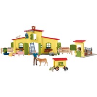 Schleich Farm World Farm mit Hühnerstall und Pferdestall, Spielgebäude