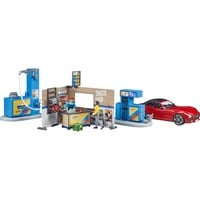 bruder bworld Tankstelle mit Waschplatz, Spielfigur 