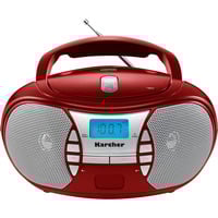 Karcher RR 5025-R, Radio rot/silber, Tragbarer CD-Player mi UKW-Radio