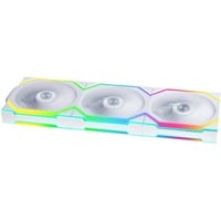 Lian Li UNI FAN SL120 Wireless, Gehäuselüfter weiß, 3er-Pack inkl. Controller, Reverse, 124.5 mm