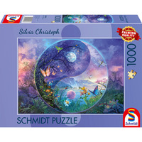 Schmidt Spiele Silvia Christoph: Yin & Yang Fantastische Insektenwelt, Puzzle 1000 Teile