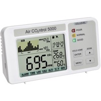 TFA Dostmann CO₂-Monitor mit Datenlogger AIRCO2NTROL 5000, CO2-Messgerät weiß